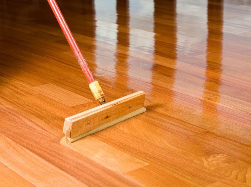 staining a hard wood floor