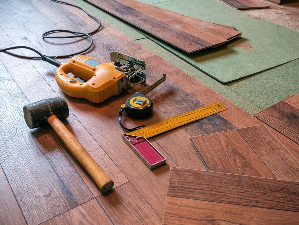tools and materials for installing hard wood floors
